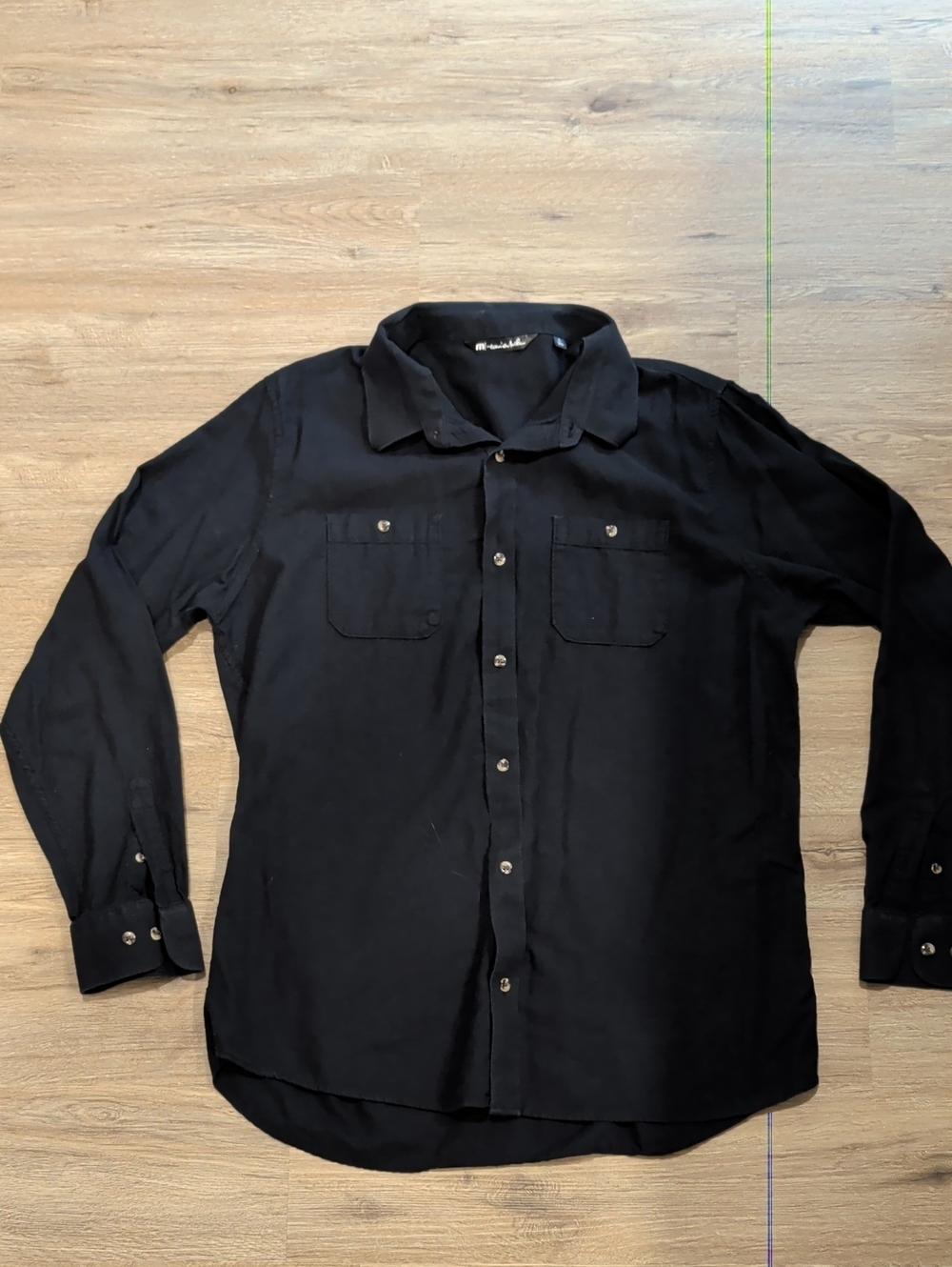 Travis Mathew Black Long-Sleeve Button-Down Shirt